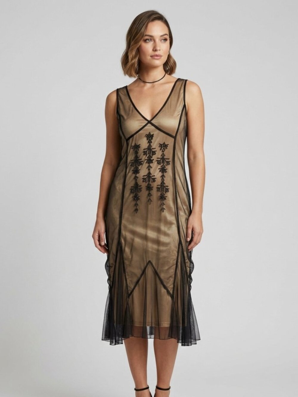 Tristan Vintage Gatsby Style Sheath Dress